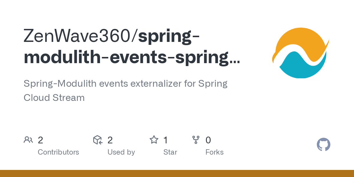 Spring Modulith Events Spring Cloud Stream Externalizer