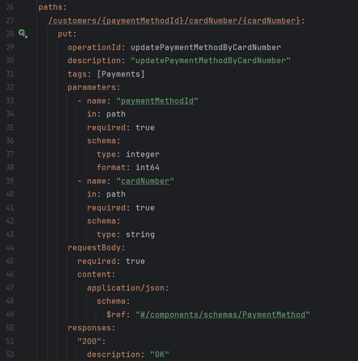 Inline Path Parameters OpenAPI Generated