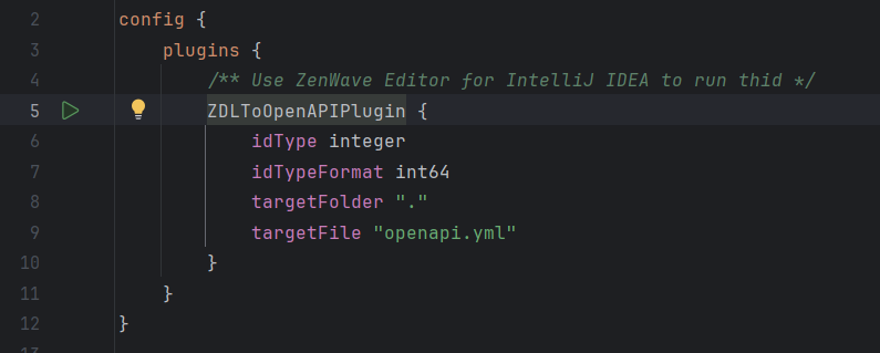 Run With ZenWave Editor for IntelliJ